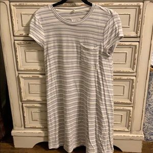 Lou & Grey gray striped dress